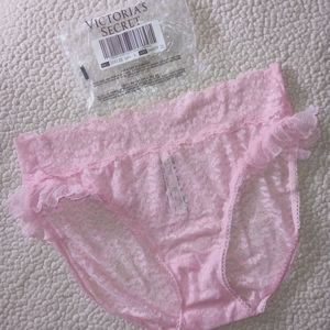 Victoria's Secret Pink Lace Panty Brief L